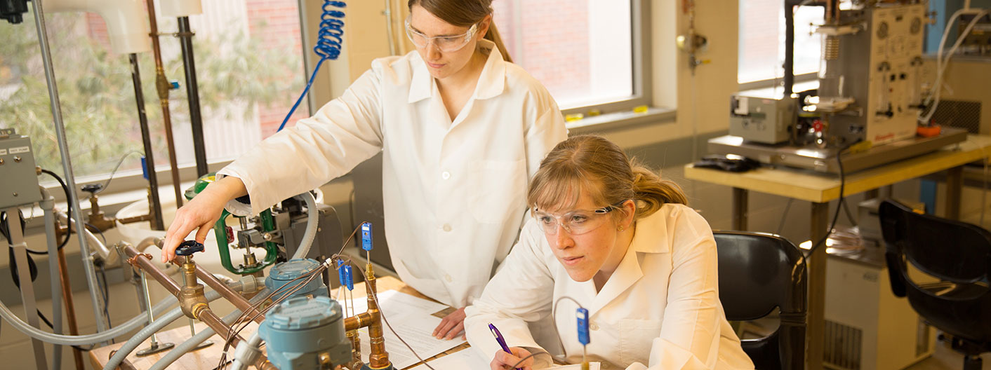 students in laboratory setting
